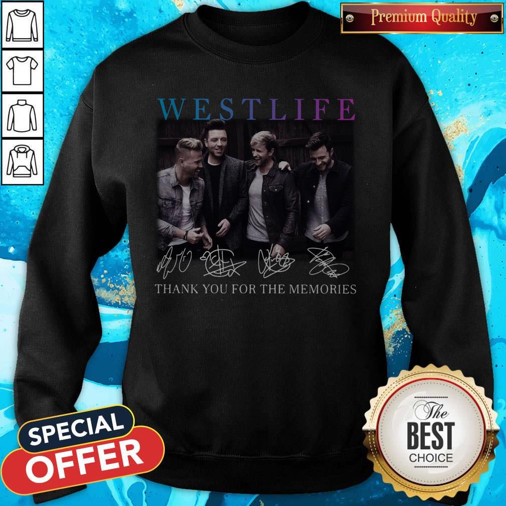 Westlife Thank You For The Memories Signatures Shirt - Image 5