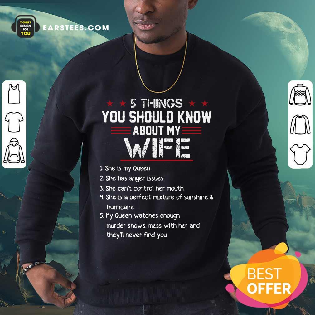 5 Things You Should Know About My Wife Shirt - Image 3