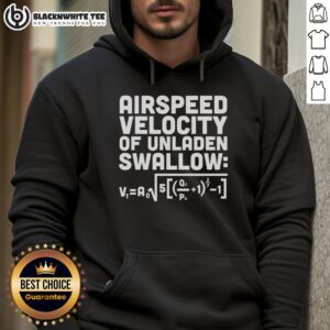 Alternative view of Happy Airspeed Velocity Of An Unladen Swallow T-Shirt
