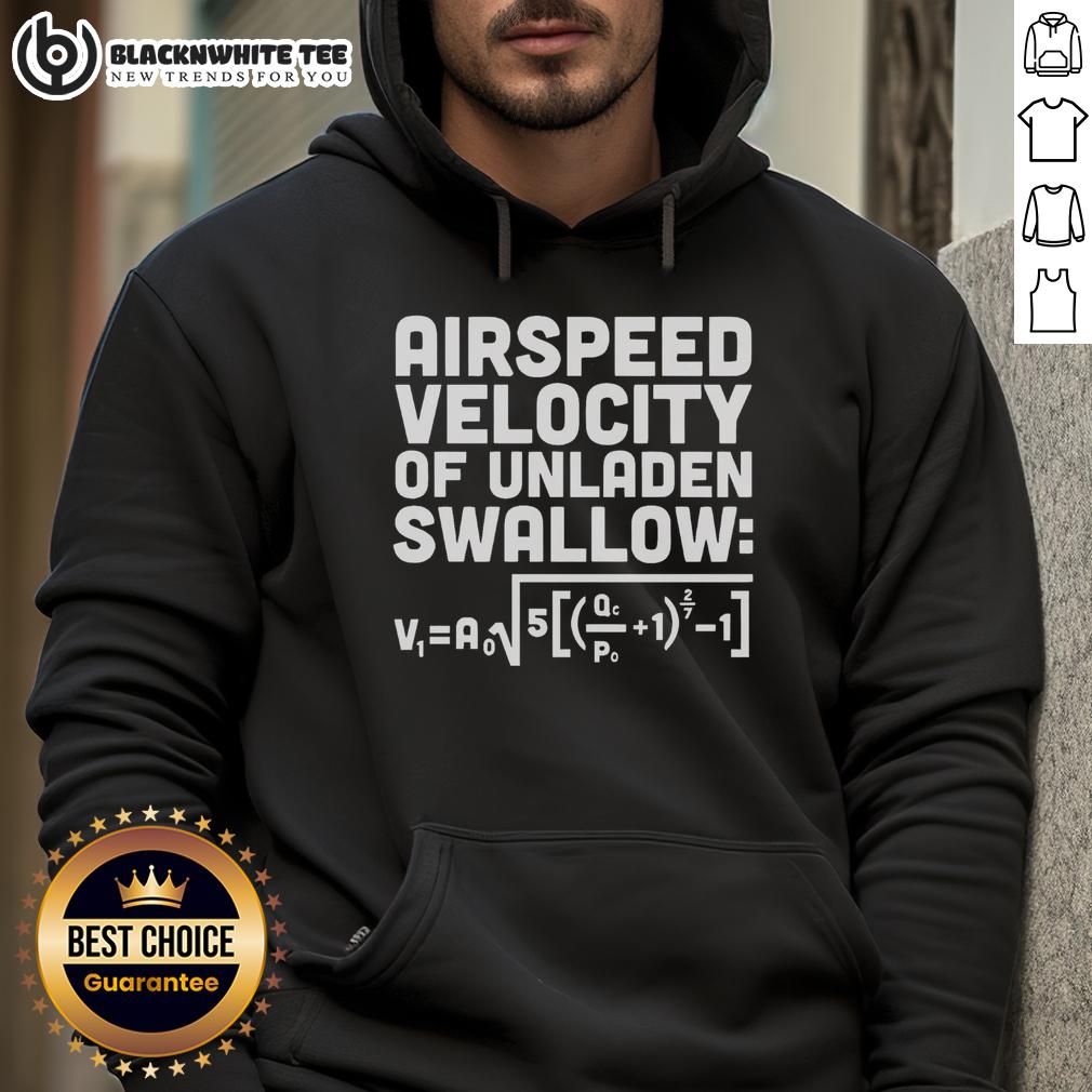 Happy Airspeed Velocity Of An Unladen Swallow T-Shirt - Image 2