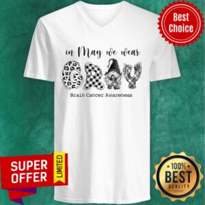 Alternative view of In May We Wear Gray Brain Cancer Awareness Shirt