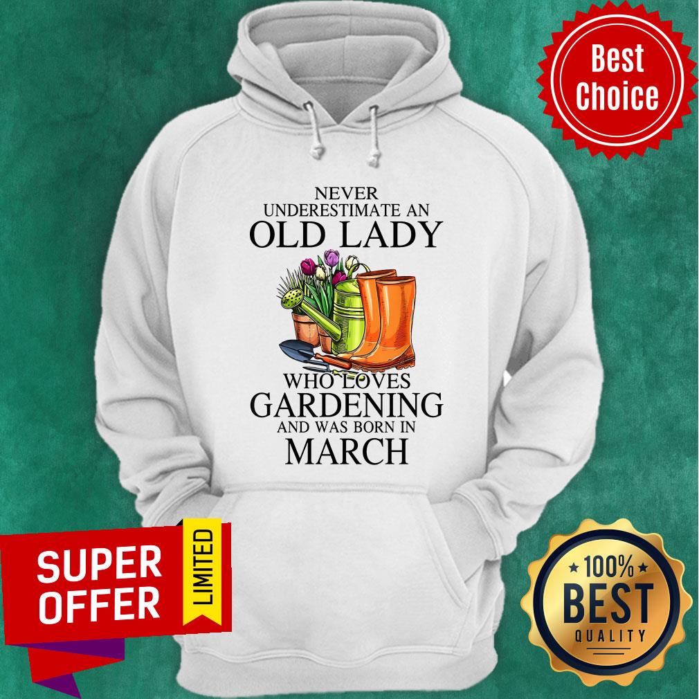 Loves Gardening And Was Born In March Shirt - Image 2