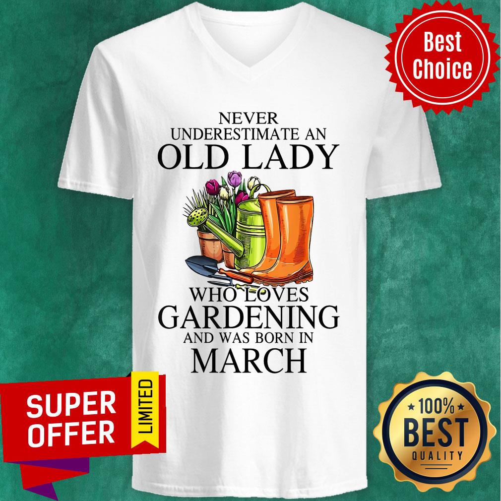 Loves Gardening And Was Born In March Shirt - Image 3
