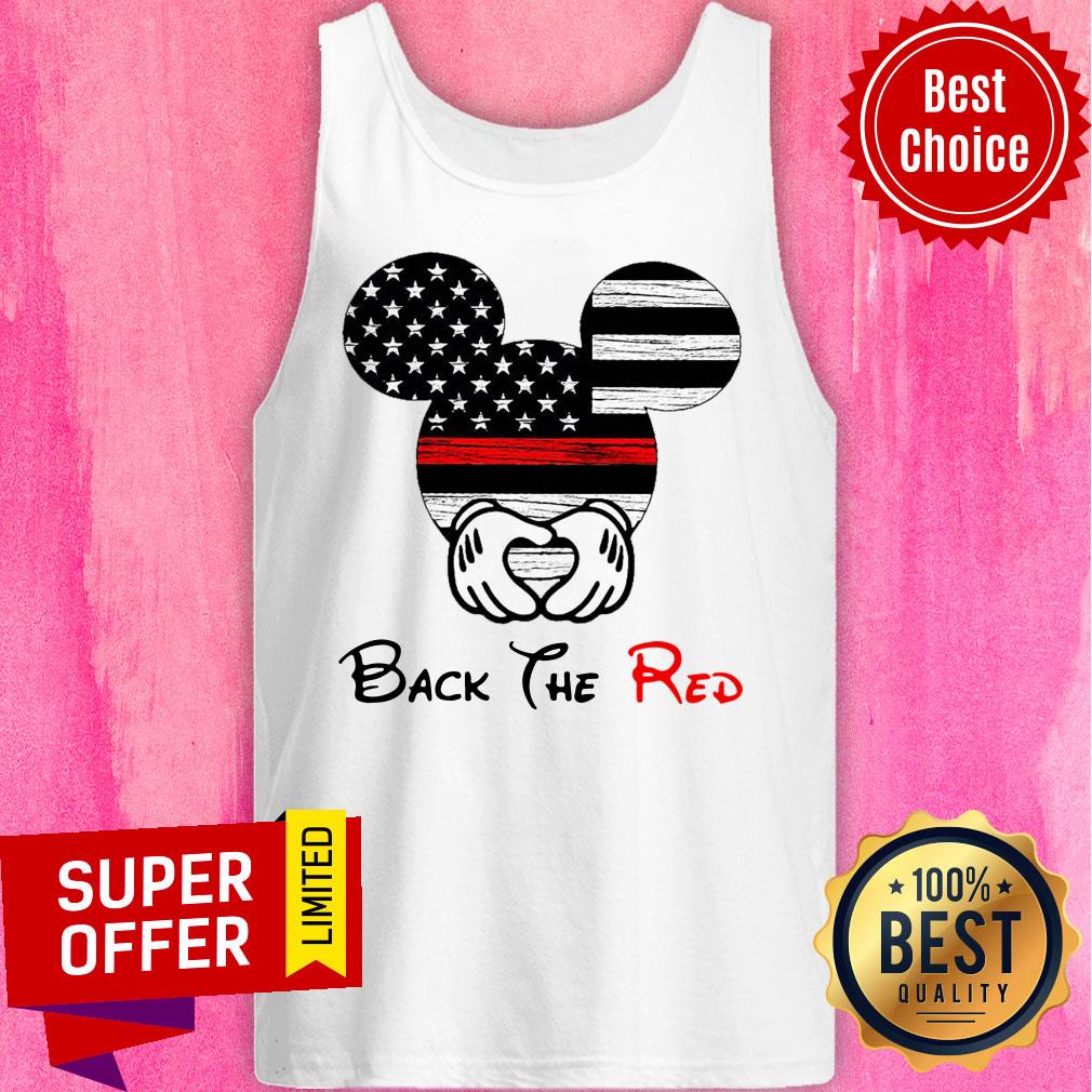 Mickey Mouse Back The Red American Flag Shirt - Image 3