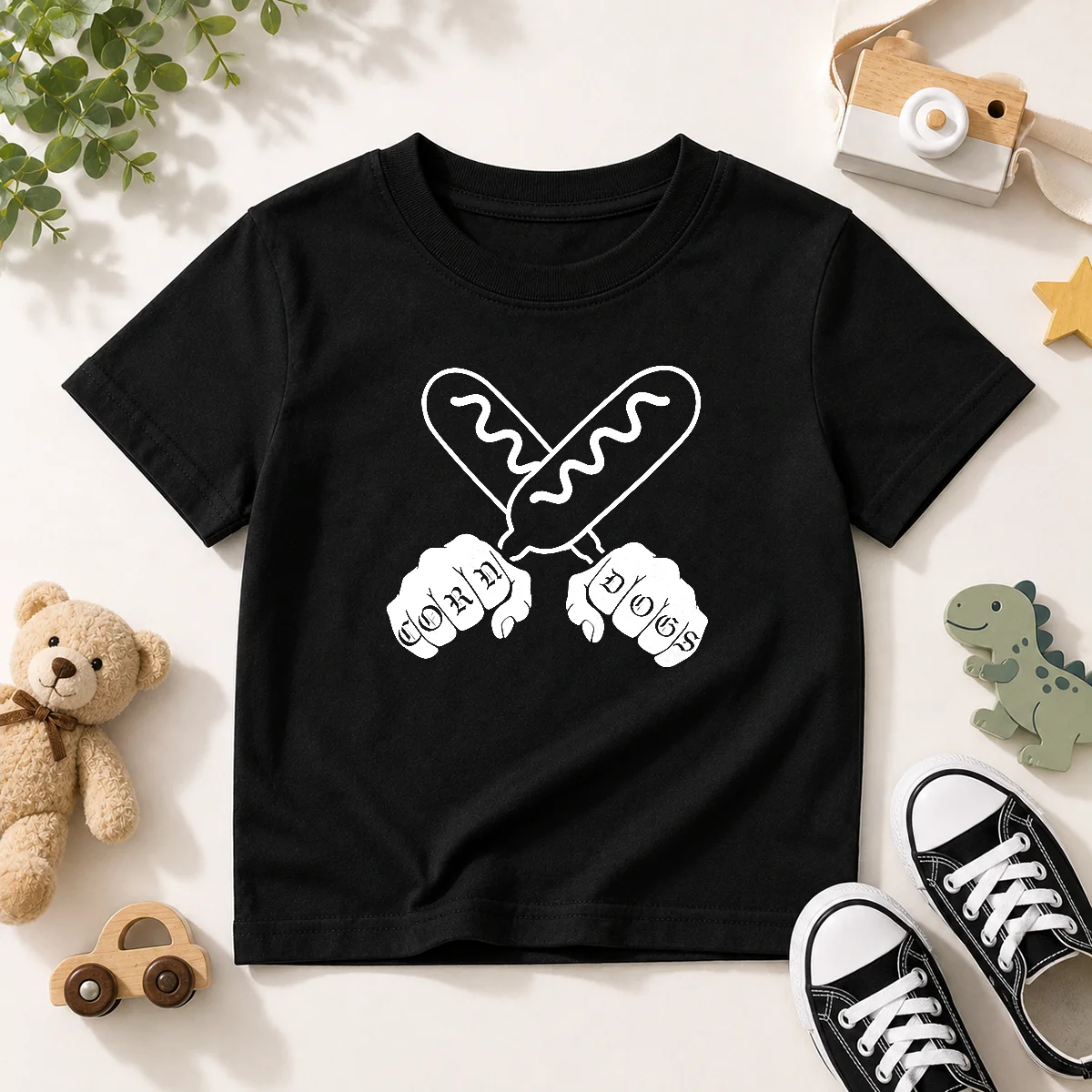 Funny Corndog Knuckles Hotdog Shirt - Image 9