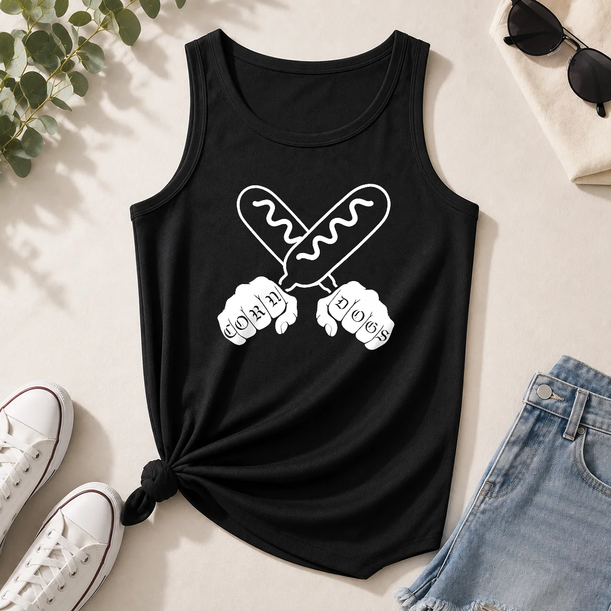 Funny Corndog Knuckles Hotdog Shirt - Image 6
