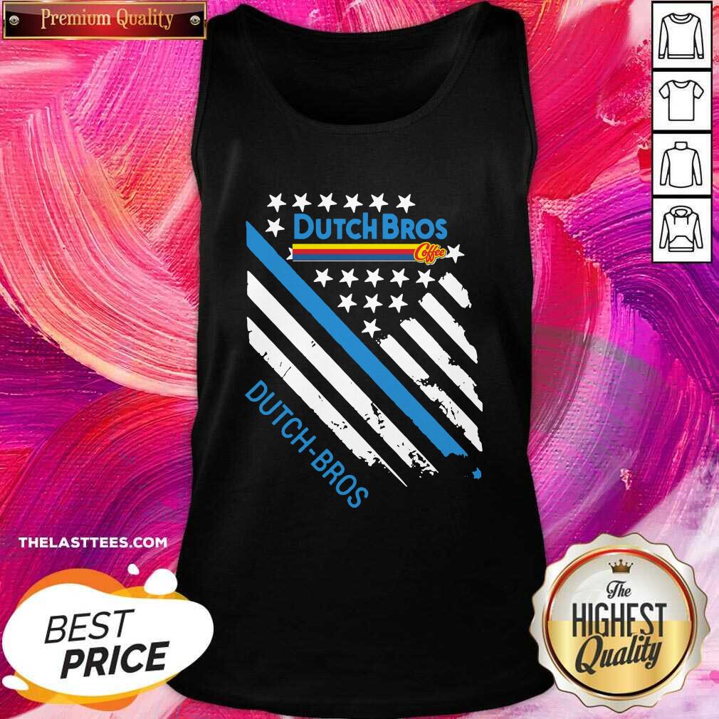Official Dutch Bros Coffee American Flag Shirt - Image 3