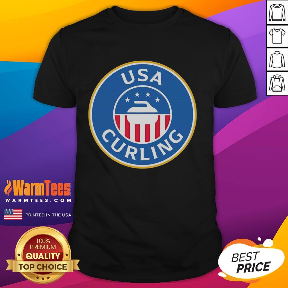Official USA Curling Winter Olympics T-Shirt