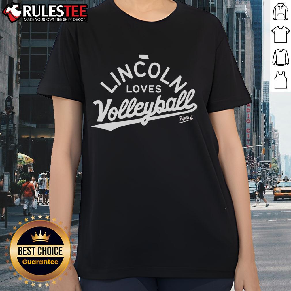 Premium Lincoln Loves Volleyball T-Shirt - Image 3