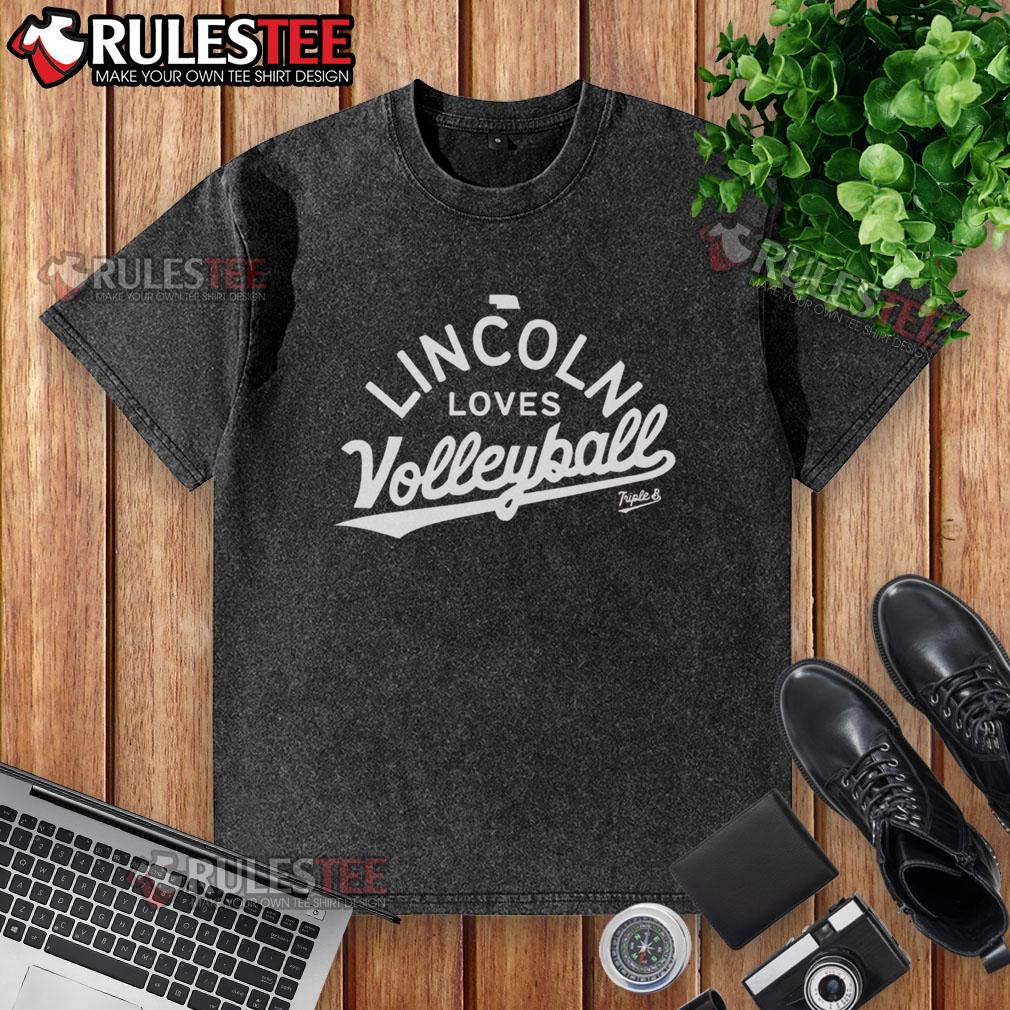 Premium Lincoln Loves Volleyball T-Shirt - Image 6