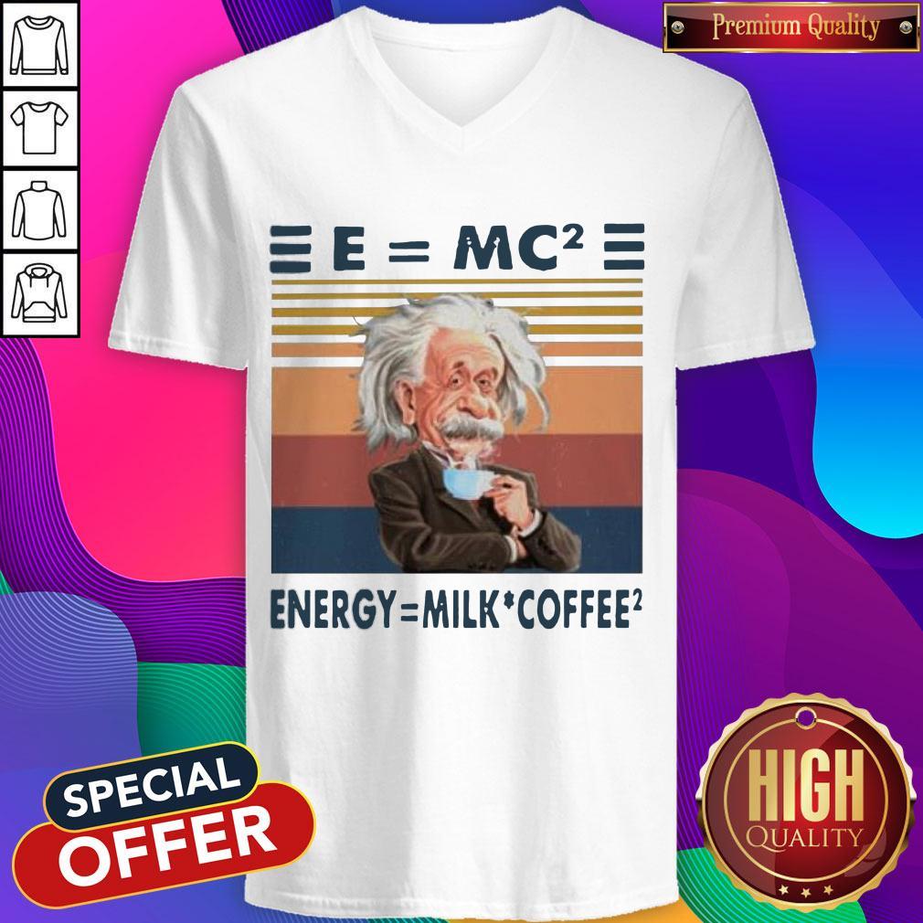 Albert Einstein E=MC2 Energy=Milk Coffee2 Shirt - Image 4