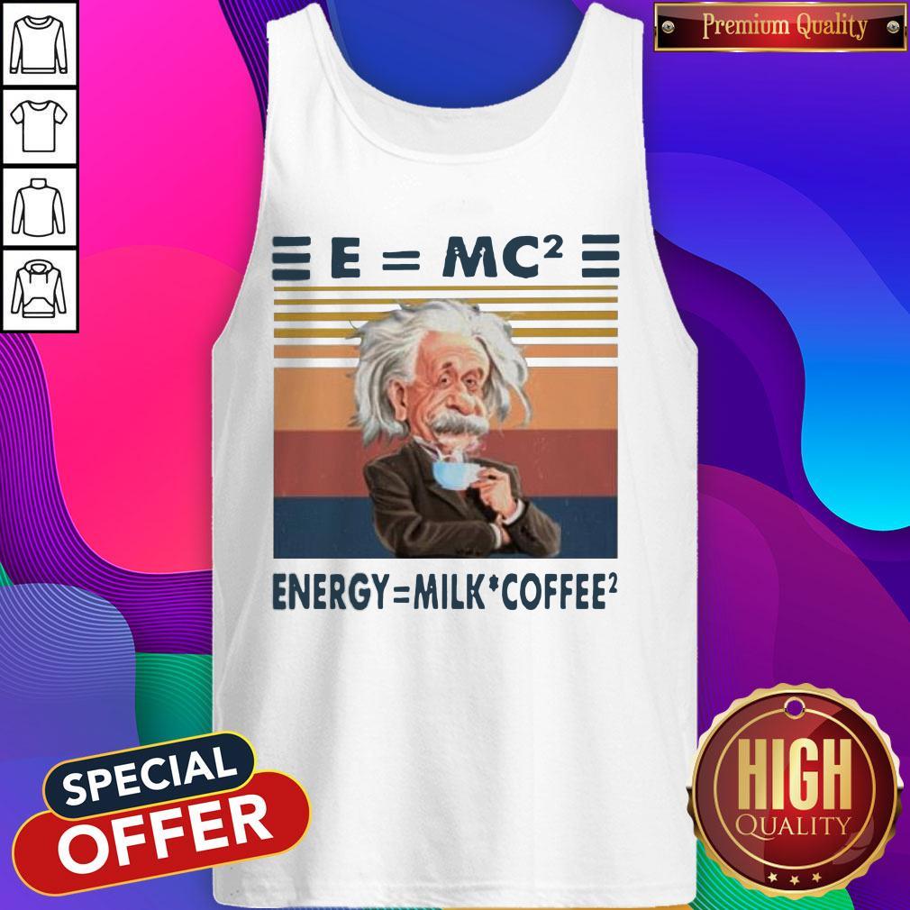 Albert Einstein E=MC2 Energy=Milk Coffee2 Shirt - Image 3