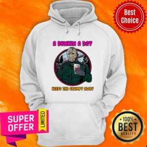 Alternative view of Official A Dunkin A Day Keeps The Grumpy Away Shirt