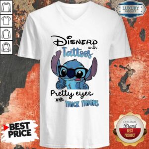Alternative view of Stitch Disnerd With Tattoos Pretty Eyes And Thick Thighs Shirt