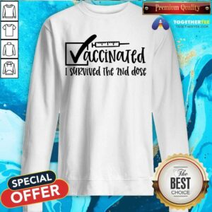 Alternative view of Awesome Vaccinated I Survived The 2nd Dose Shirt