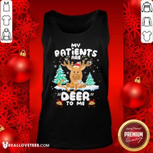 Alternative view of Lovely Reindeer My Patients Are Beer To Me Christmas Shirt