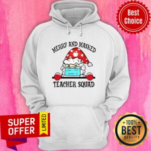 Alternative view of Official Santa Claus Merry And Masked Teacher Squad Shirt