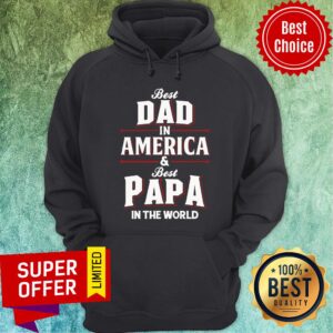 Alternative view of Best Dad In America Best Papa In World Shirt