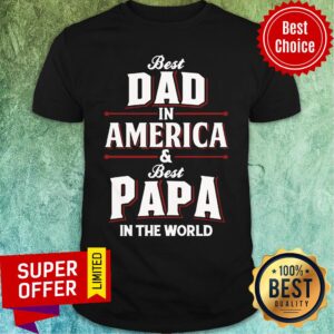Best Dad In America Best Papa In World Shirt
