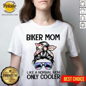 Alternative view of Biker Mom Like A Normal Mom Only Cooler Shirt