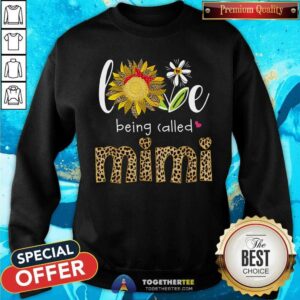 Alternative view of Love Being Called Mimi Leopard Sunflower Shirt