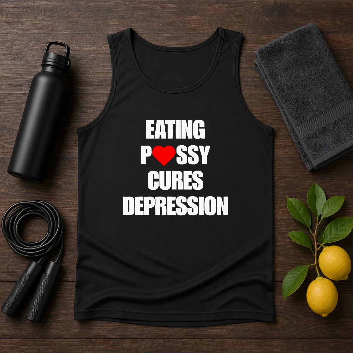 Pretty Eating Pssy Cures Depression Shirt - Image 3