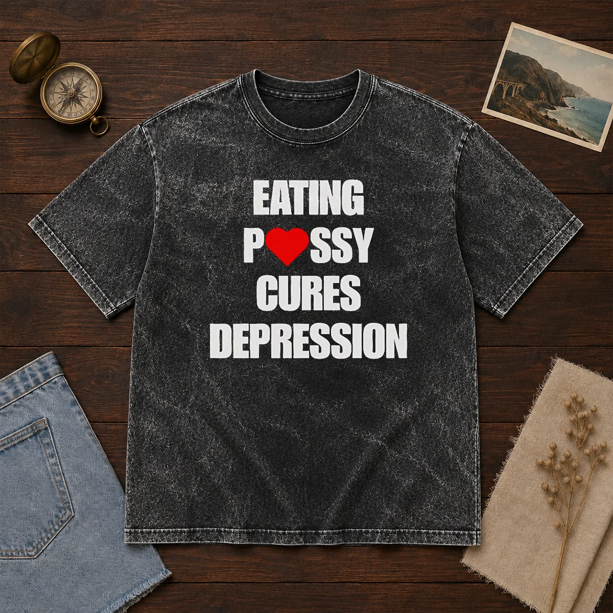 Pretty Eating Pssy Cures Depression Shirt - Image 8