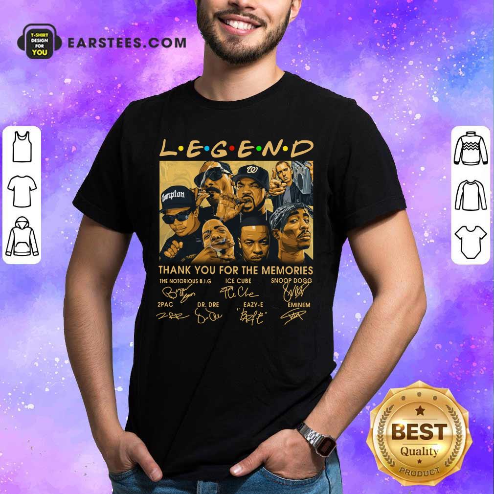 The Rapper Legend Signatures Thank You For The Memories Shirt