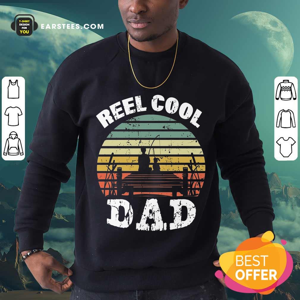 Premium Fishing Reel Cool Dad Vintage Shirt - Image 3