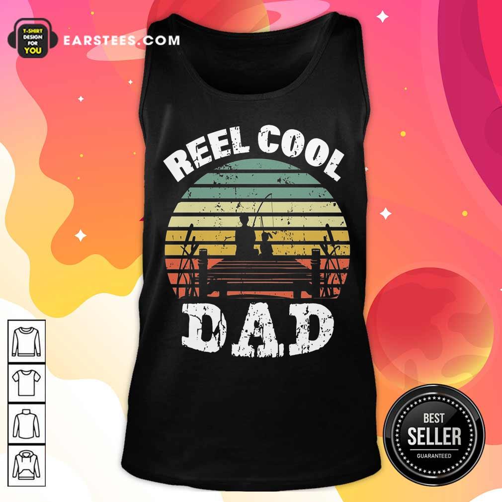 Premium Fishing Reel Cool Dad Vintage Shirt - Image 2