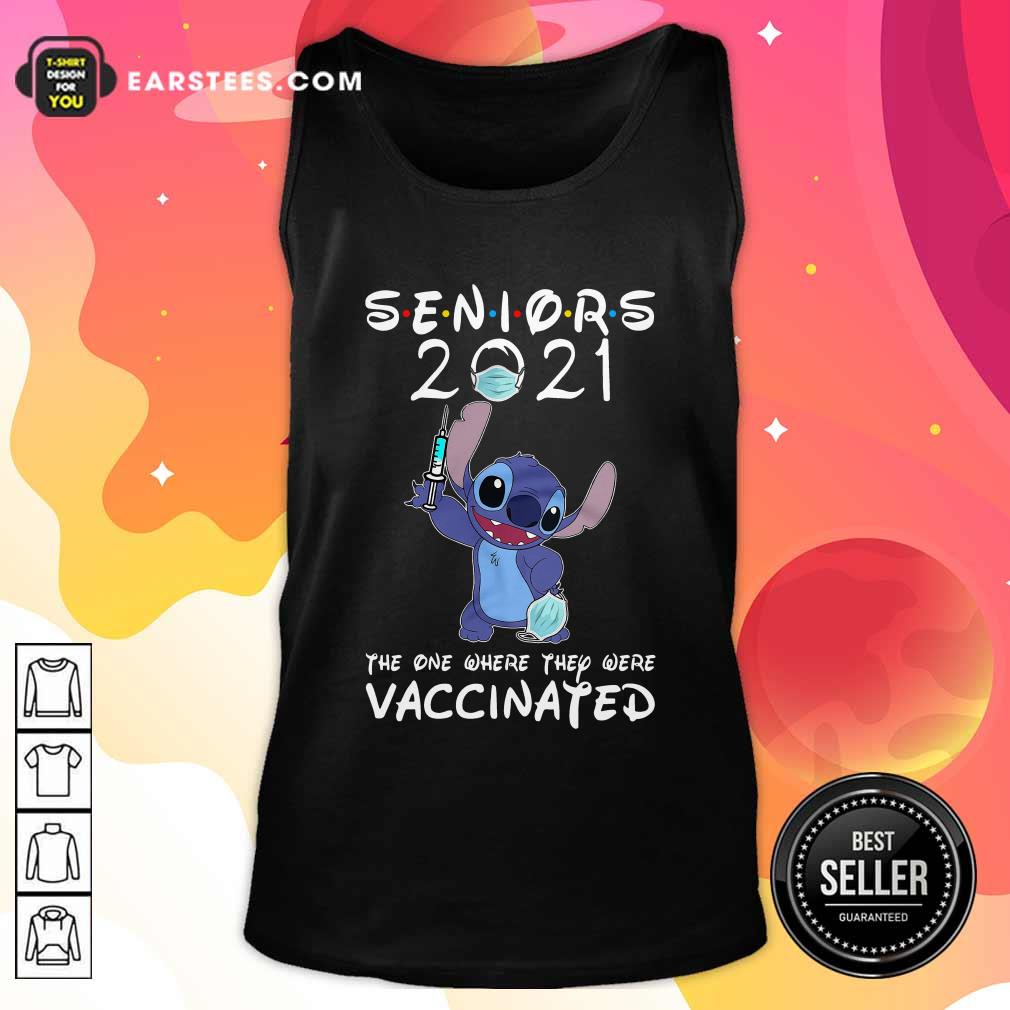 Premium Stitch Seniors 2021 The One Where They Were Vaccinated Shirt - Image 4