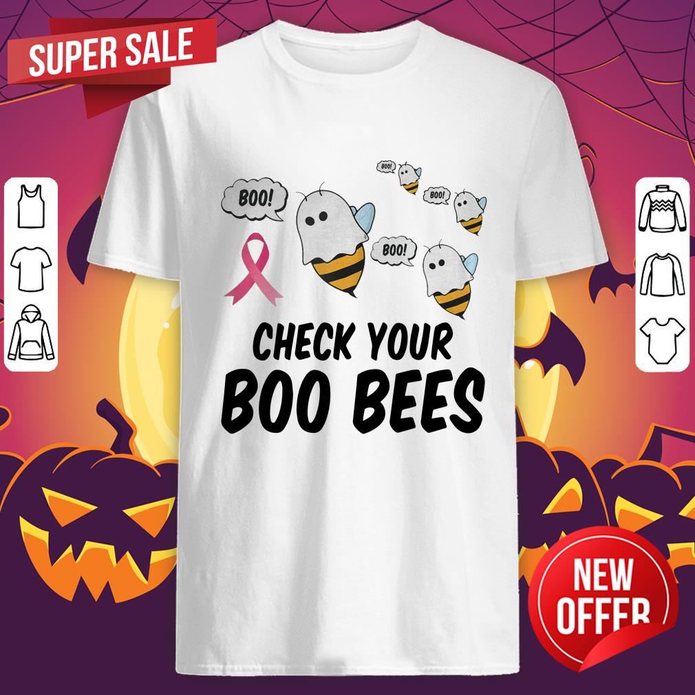 Breast Cancer Shirt Women Funny Check Your Boo Bees Shirt