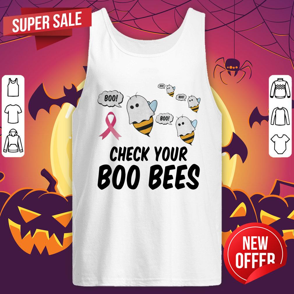 Breast Cancer Shirt Women Funny Check Your Boo Bees Shirt - Image 5