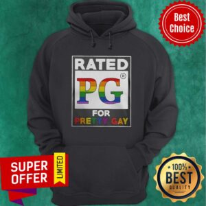 Alternative view of Official LGBT Rated PG Pretty Gay Shirt