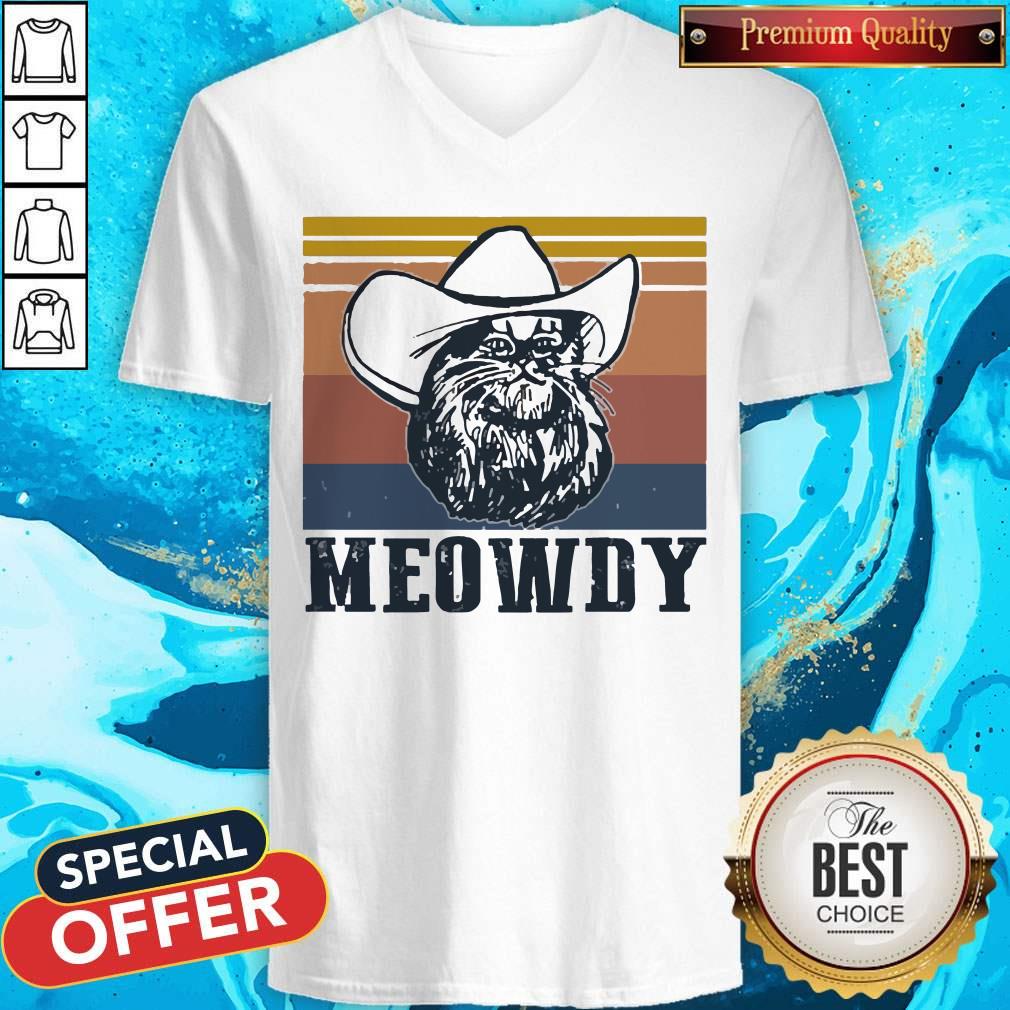 Official Meowdy Vintage Shirt - Image 2