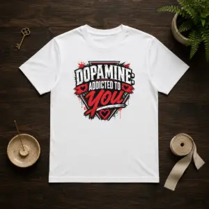 Awesome Dopamine Addicted To You Streetwear Typography Shirt