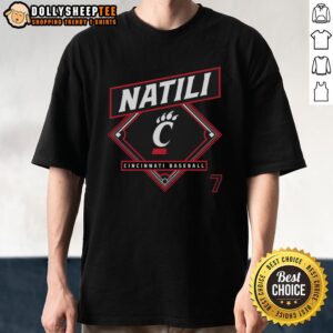 Premium Jack Natili Cincinnati Bearcats Baseball T-Shirt
