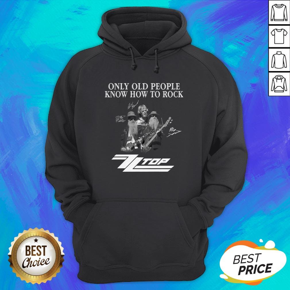 Only Old People Know How To Rock ZZ Top Signatures T-Shirt - Image 4