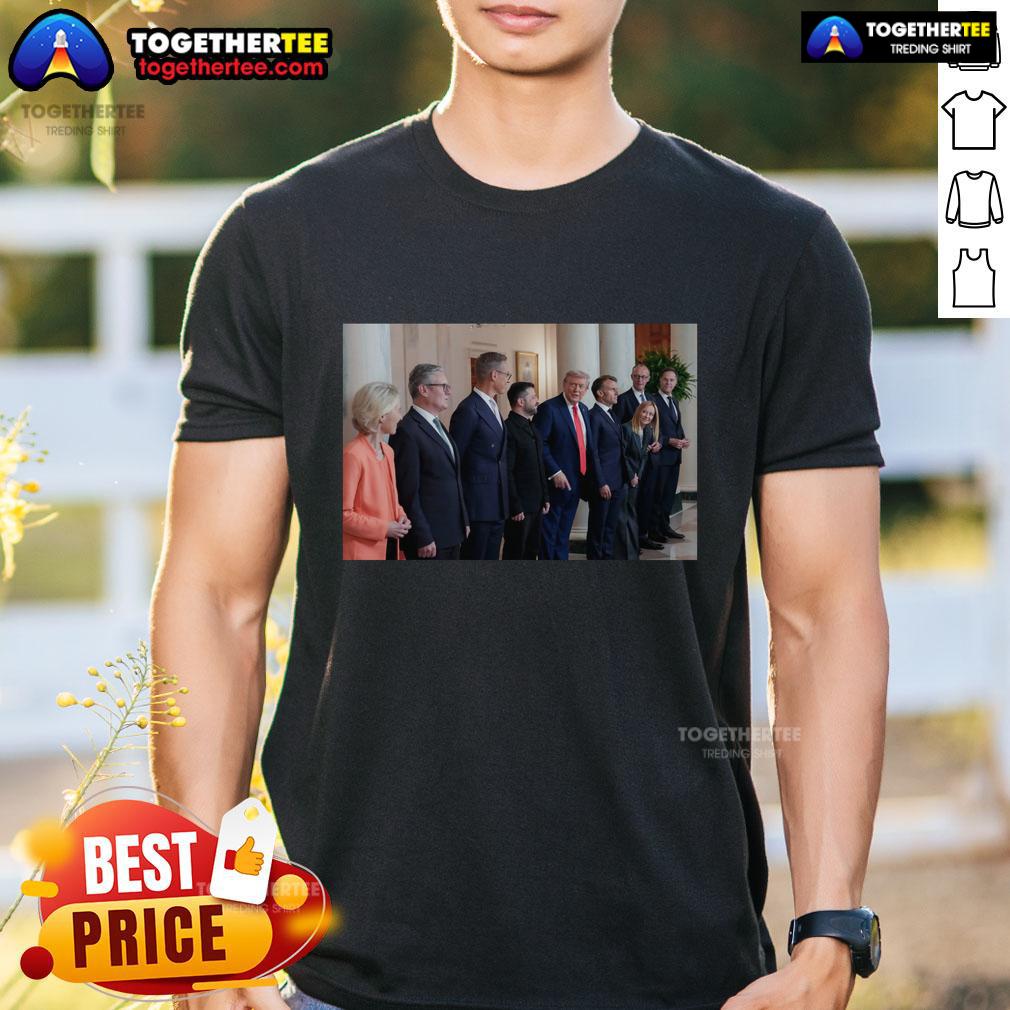 Official Trump Zelenskyy And European Leaders Meeting T-Shirt