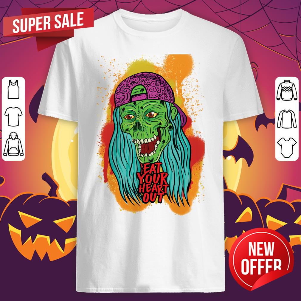 Zombie Chick Eat Your Heart Out Dia De Los Muertos Day Dead Shirt