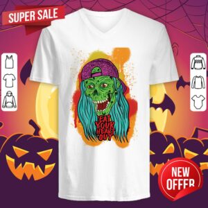 Alternative view of Zombie Chick Eat Your Heart Out Dia De Los Muertos Day Dead Shirt