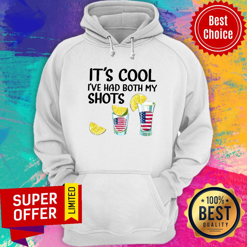 It's Cool I've Both My Shots American Flag Shirt - Image 4