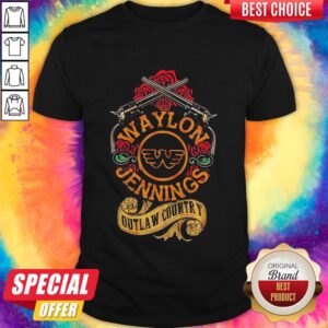 Nice Waylon Jennings Outlaw Country Shirt