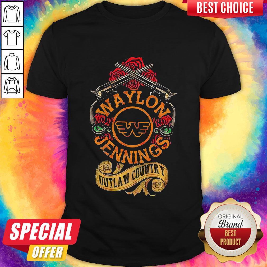 Nice Waylon Jennings Outlaw Country Shirt
