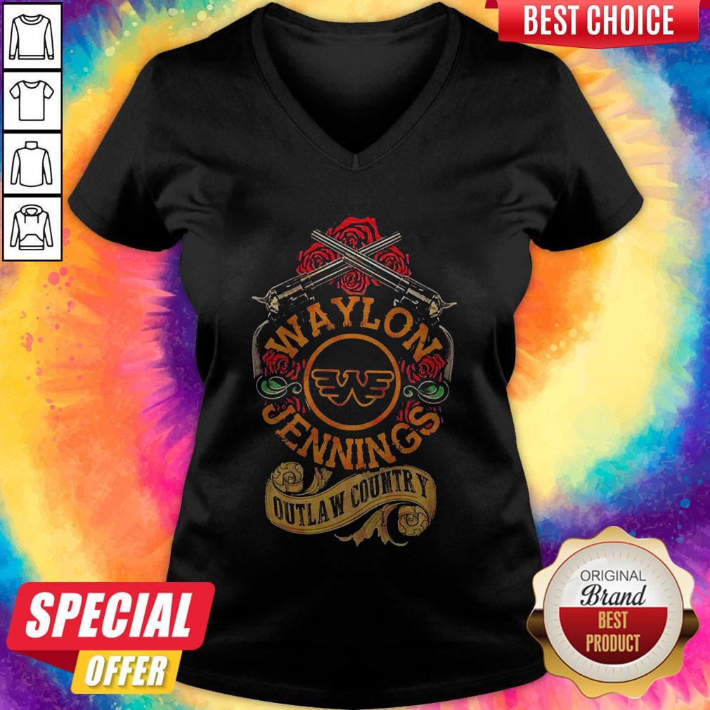 Nice Waylon Jennings Outlaw Country Shirt - Image 2
