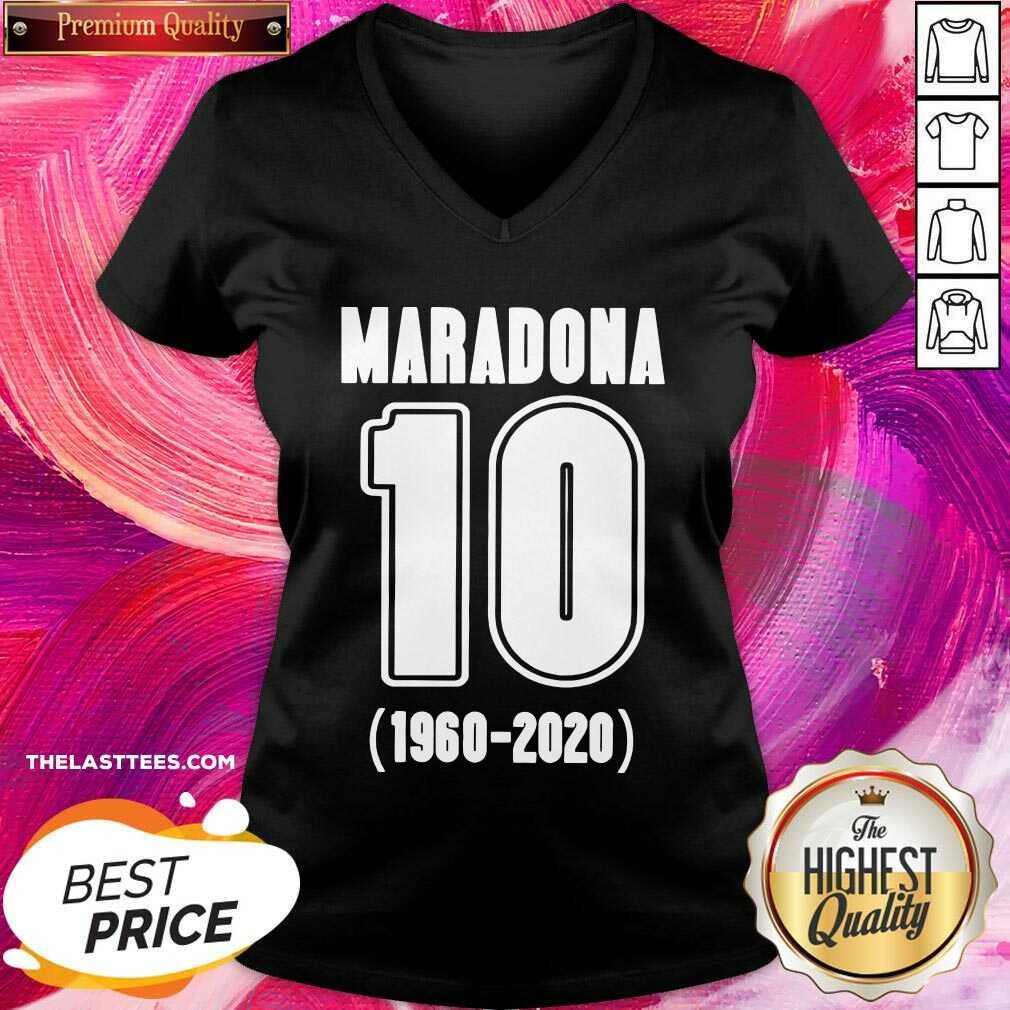 Perfect Diego Maradona 10 1960 2020 Rest In Piece Maradona Shirt - Image 2