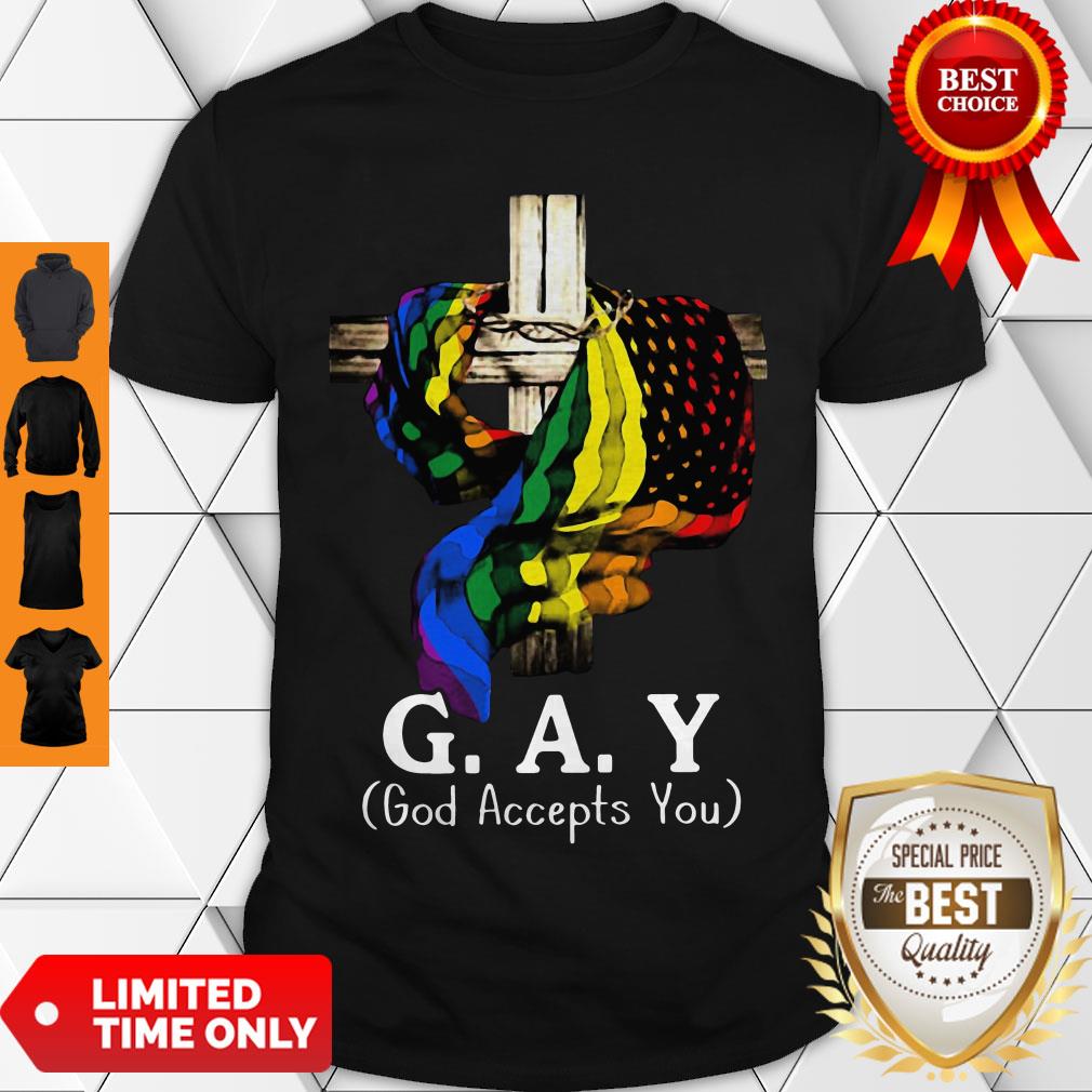 Awesome LGBT Jesus G.a.y God Accepts You Shirt