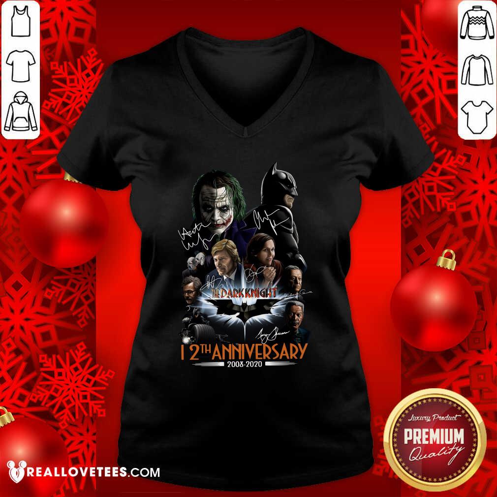 Cool The Dark Knight 12th Anniversary 2008 2020 Signatures Shirt - Image 5