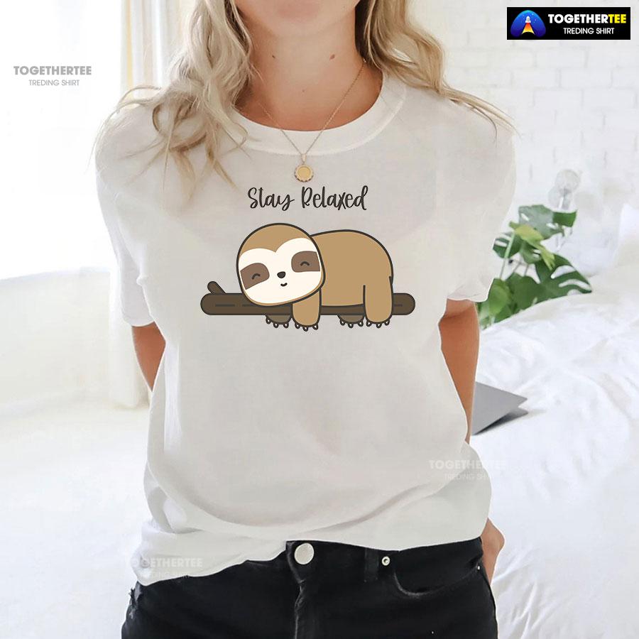Stay Relaxed Sloth T-Shirt - Image 3