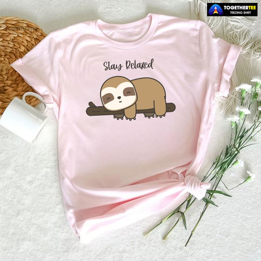 Stay Relaxed Sloth T-Shirt - Image 5